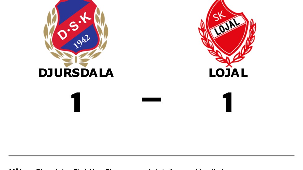 Djursdala SK spelade lika mot SK Lojal