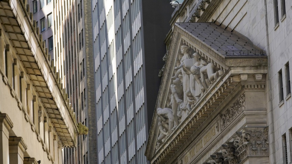 Stämningen var dyster på Wall Street i New York. Arkivbild.