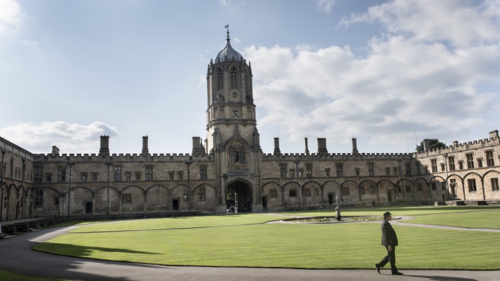 Christ Church College i Oxford. Universitetet, som är Storbritanniens äldsta, består av 38 olika colleges. Arkivbild.