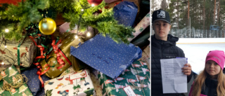 Minna och Edwin hittade Norrans första julklapp– ska ge den till sin bror Hugo på lasarettet: ”Det tog någon sekund”