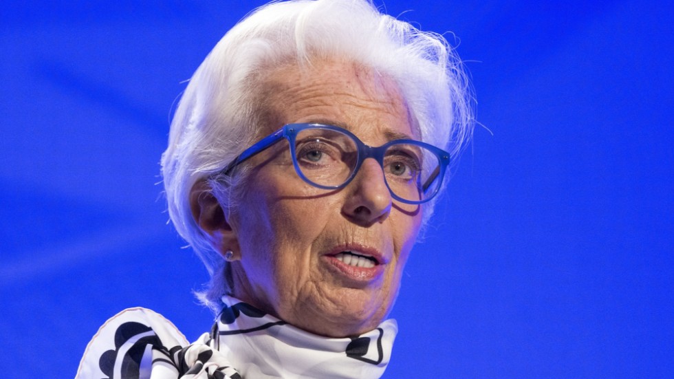 Christine Lagarde, chef för Europeiska centralbanken (ECB), har siktet inställt på flera räntehöjningar till. Arkivbild