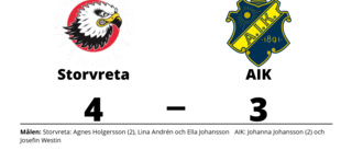 Storvreta vann mot AIK - trots underläge