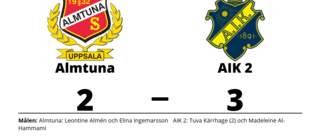 Tredje perioden avgörande när Almtuna föll mot AIK 2
