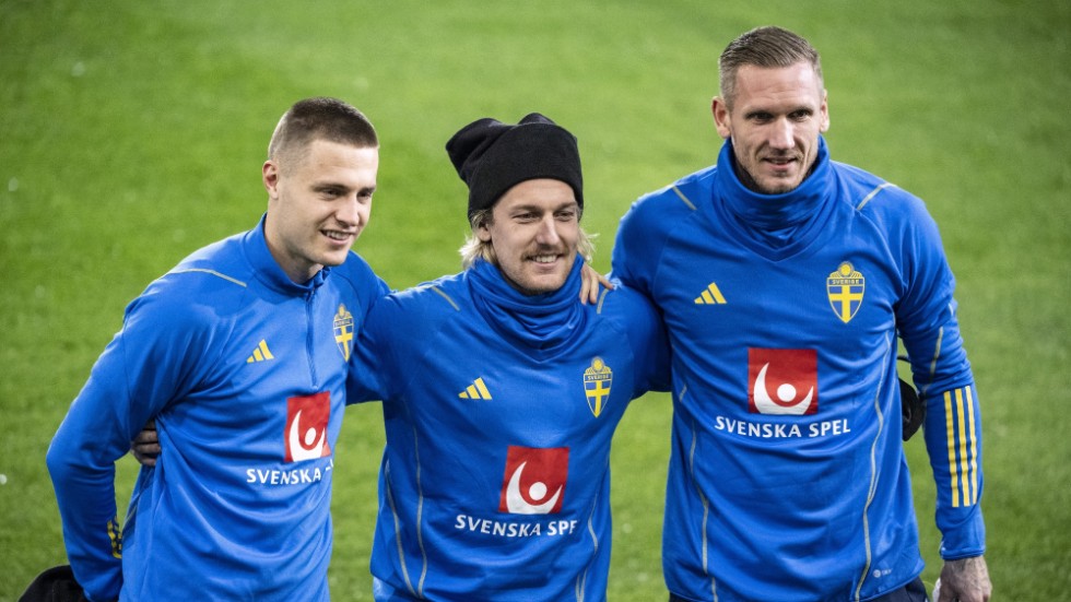 Mattias Svanberg, Emil Forsberg och Robin Olsen startar för landslaget.