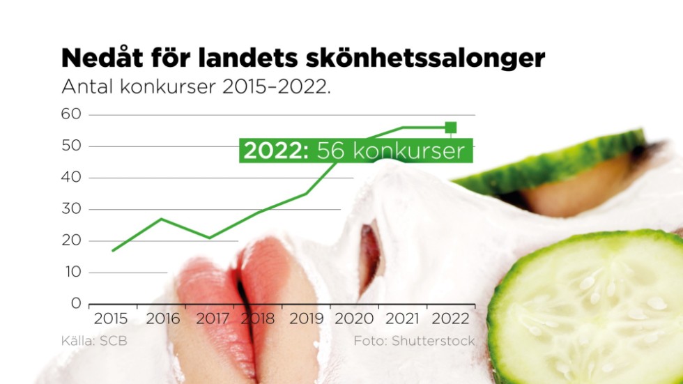 Antal konkurser 2015–2022.