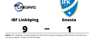 Målfest för IBF Linköping hemma mot Gnesta