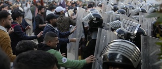 Protester vid Sveriges ambassad i Bagdad