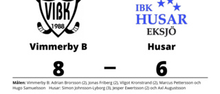 Vimmerby B ryckte i sista perioden och vann mot Husar