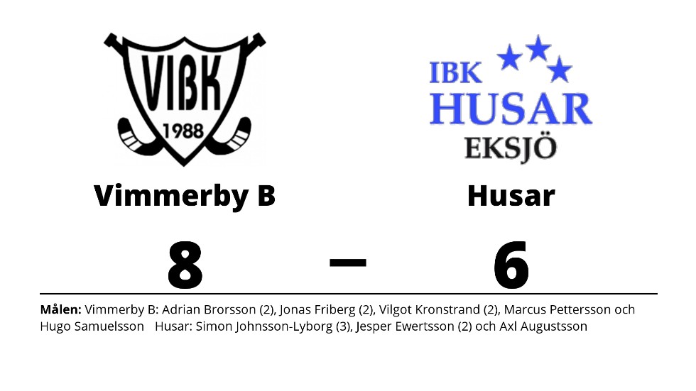 Vimmerby IBK B vann mot IBK Husar