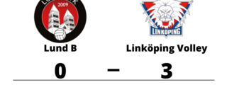Linköping Volley vann mot Lund B i tre raka set