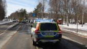 Två bilar i krock i Uppsala – en till sjukhus