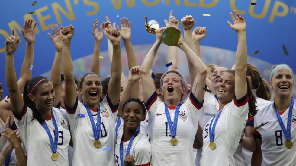 USA är regerande världsmästare i fotboll. Nu höjs prispengarna för dam-VM rejält. Arkivbild.