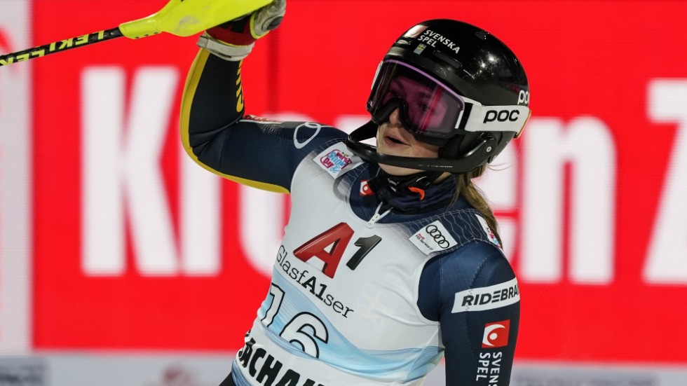 Hanna Aronsson Elfman, sjua i Flachau.