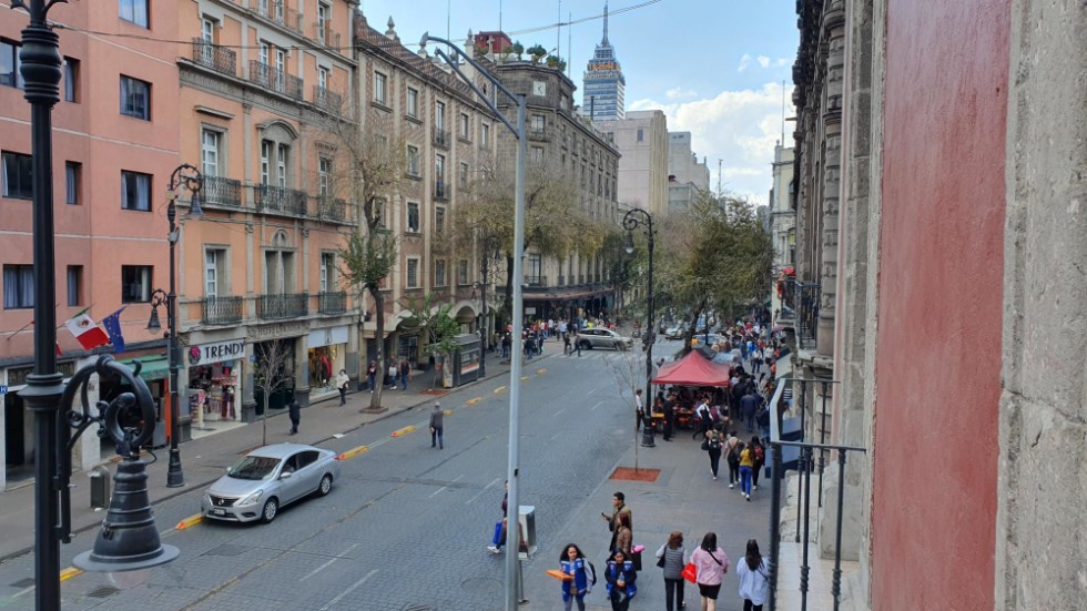 Avenida 5 Mayo i Mexiko City.