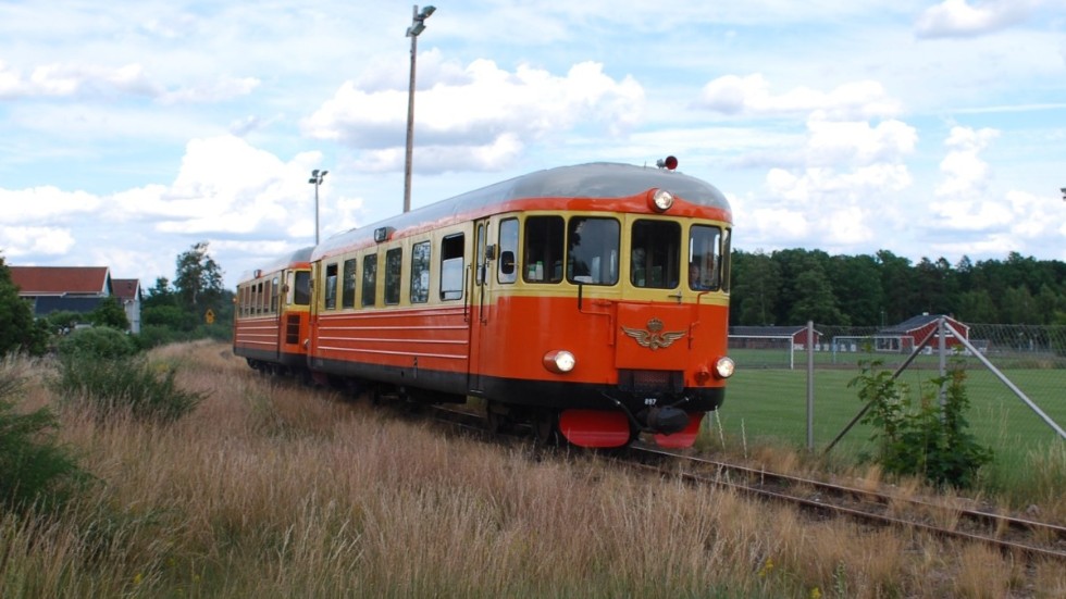 Även de klassiska rälsbussarna kommer att vara i bruk under lördagen.