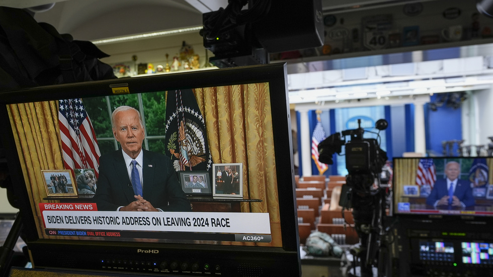 President Joe Bidens senaste TV-tal tidigare i veckan imponerade inte på Folkbladets USA-krönikör Leo de Bruin. 