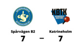 Katrineholm spelade lika borta mot Spårvägen B2