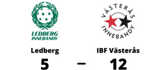 Ledberg utklassat av IBF Västerås hemma - med 5-12