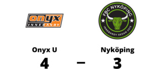 4-3 för Onyx U mot Nyköping