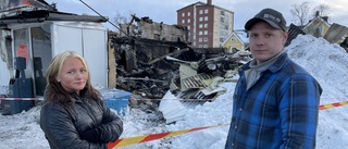 Syskonparet om butiksbranden i Kiruna: "Det känns overkligt"