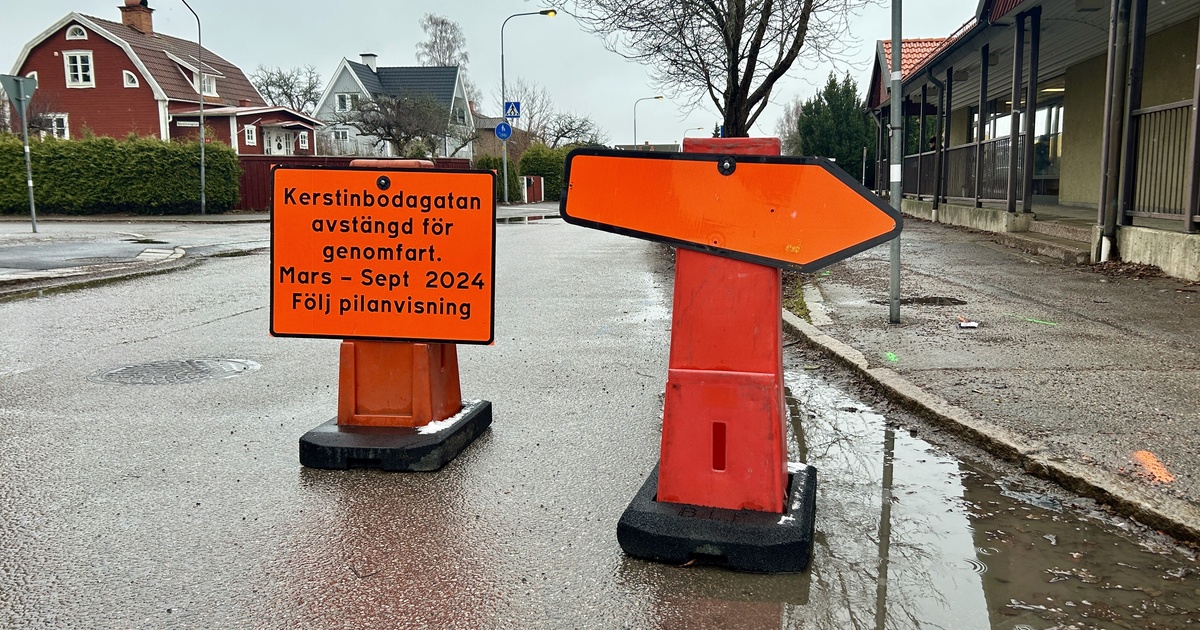 INSÄNDARE: Därför är gatan i Nävertorp avstängd