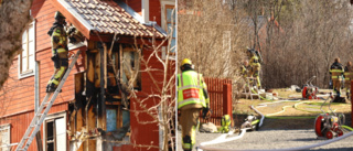 Storbranden i Enköpingsvillan: "Nära att de "tappade" huset"