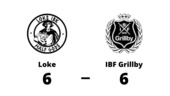 Oavgjort för IBF Grillby på bortaplan mot Loke