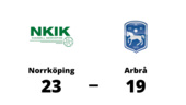 Seger med 23-19 för Norrköping mot Arbrå