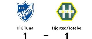 Kvittering i 88:e minuten av Lundin när IFK Tuna räddade poäng mot Hjorted/Totebo
