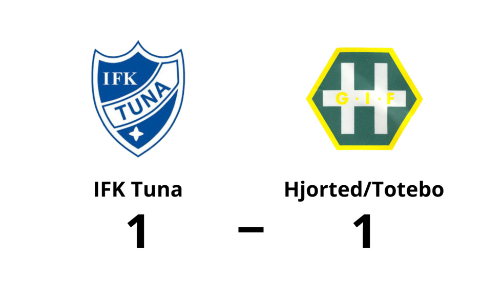IFK Tuna spelade lika mot Hjorted/Totebo