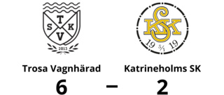 Trosa Vagnhärad vann hemma mot Katrineholms SK
