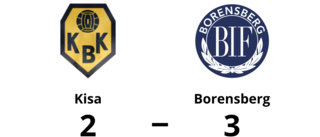 Knapp seger för Borensberg mot Kisa