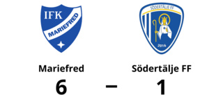 Södertälje FF en lätt match för Mariefred som vann klart
