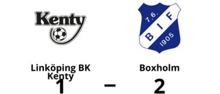 Boxholm avgjorde i första halvlek mot Linköping BK Kenty
