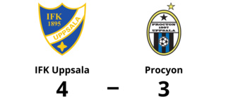 Äntligen seger för IFK Uppsala mot Procyon