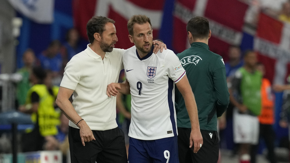 Förbundskapten Gareth Southgate och hans England har inte levt upp till förväntningarna så här långt. Arkivbild.