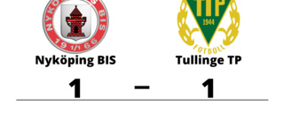 Oavgjort mellan Nyköping BIS och Tullinge TP i P 17 Div 1 Region 4 Grupp 1