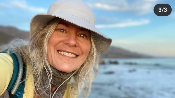 Walking meditation on the beach