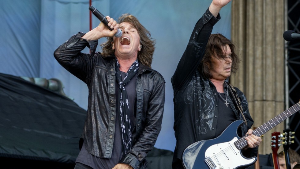 Joey Tempest, John Norum och övriga medlemmar i Europe avslutar Göteborgs Jubileumsfestival den 5 juni. Arkivbild.