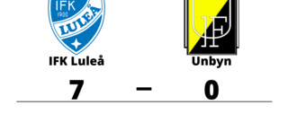 IFK Luleå utklassade Unbyn på hemmaplan