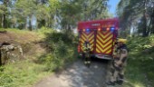 Brand i skogsdunge – räddningstjänsten ryckte ut