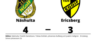 Segerraden förlängd för Näshulta - besegrade Ericsberg