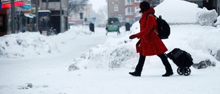 Snön fortsätter falla i Sörmland