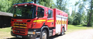 Branden under kontroll vid Helgenäs • Markägaren fick hjälp av räddningstjänsten • Använde drönare för att hitta branden