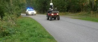 Polisen jagade fyrhjuling i Svärtinge