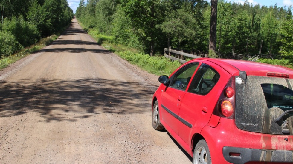 Många bilister kör för fort på grusvägen ut till Stora Hammarsjön.