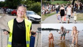 Rekordvärmen ger rusning till Eskilstunas badplatser: "En del är inte världsmästare på att parkera"