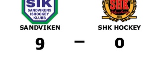 Tung förlust för SHK Hockey i toppmatchen mot Sandviken