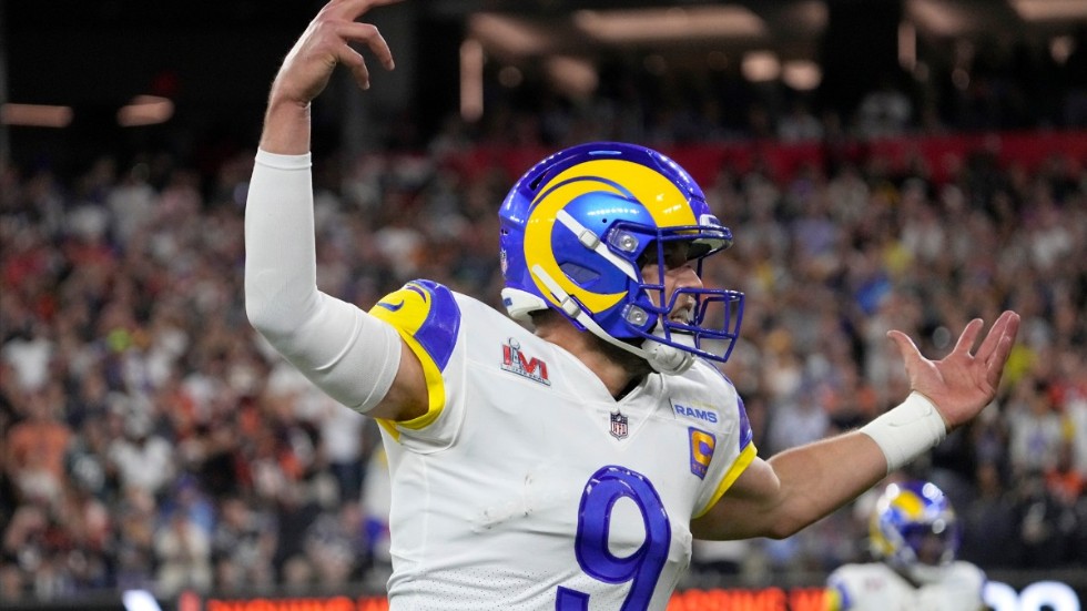 Los Angeles Rams quarterback Matthew Stafford ledde sitt lag till seger.