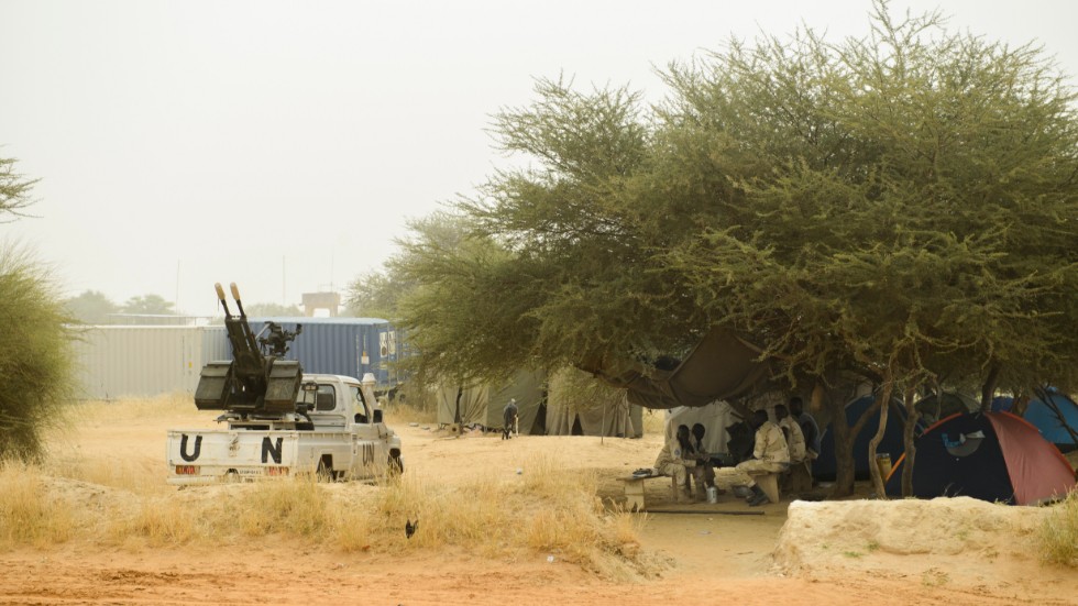 Sju FN-soldater i Mali som färdades i en konvoj har dödats av en improviserad sprängladdning. Arkivbild.